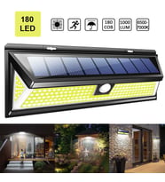 TriLine Solar 180 LED Güneş Enerjili Kumandalı 3 Modlu Duvar Lambası