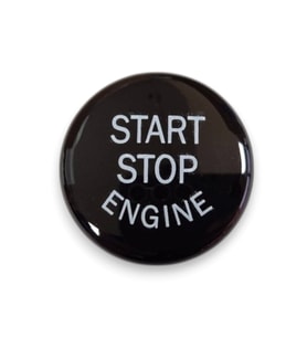 BMW X1 E84 2009-2015 Start Stop Basma Düğmesinin Kapağı Siyah