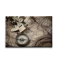 Nostaljilk Harita Canvas Tablo HAY120