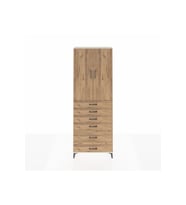 Arges Dolap 3 Raflı 6 Çekmeceli 2 Kapaklı 88x30x243 Aytaşı-Çam