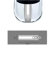 Audi İçin Uyumlu Aksesuar Oto Kaput Sticker Çift Şerit 80*20 Cm