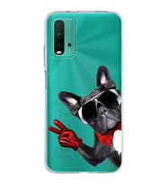 PrintiFy Xiaomi Poco M3 ile Uyumlu 1mm Slim Fit Köpek 2 050e Baskılı Şeffaf  Kılıf