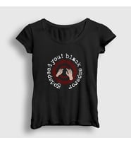 Presmono Kadın Siyah Lift Godspeed You Black Emperor T-Shirt 465569tt