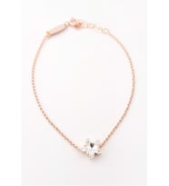 Yıldız Kesim Swarovski Taşlı Rosegold Gümüş Bileklik
