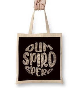 Latin Phrase Dum Spiro Spero Motivation Language Education Bez Çanta Uzun Saplı