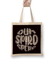 Latin Phrase Dum Spiro Spero Motivation Language Education Bez Çanta Uzun Saplı