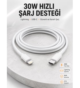 Ios Tüm Serilerle Uyumlu 30W Hızlı Şarj Aleti 11 12 13 14/Pro Max Mini Plus