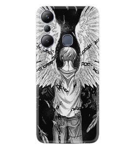 Infınix Hot 20i Kılıf Resimli Desenli Silikon Platinium Series Angel 1883