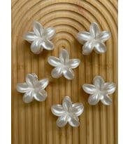 Hediyelik Kartlı Lotus Toka / Beyaz Sedef (5cm.) - 10 Adet