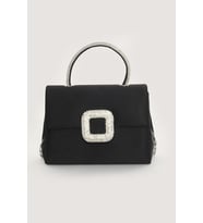 Shine Buckle Abiye El Ve Omuz Çantası (Siyah)