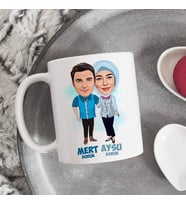 Kişiye Özel Canım Sevgilime Hediyem Karikatürlü Bardak