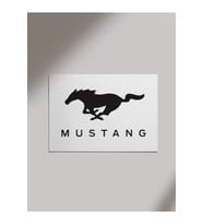 Ford Mustang Logo Araba Ahşap Poster Tablo