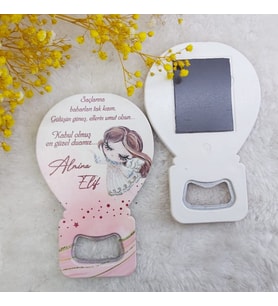 Hayaller Dükkanı 30 Adet Kız Bebek Magnet Balon Açacak HDBL6