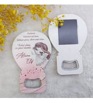 Hayaller Dükkanı 30 Adet Kız Bebek Magnet Balon Açacak HDBL6
