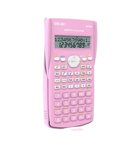 Deli Bilimsel Hesap Makinesi 240F-10+2 Digits Pembe D82MS