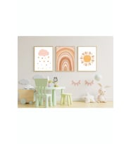 Çocuk Odası Dekoratif Retro Mdf Tablo ( Çerçeve Görünümlü )