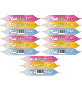 Sleepy Islak Havlu Cep Mendil 15 Yaprak (15 Li Set) Rose/Garden (5PK*3) 225 Yaprak