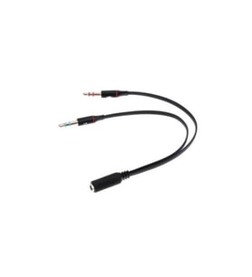 Kulaklık Mikrofon 3.5mm Çevirici Ayırıcı Switch Splitter - Kablo - Tek Girişi Çifte Çevirir