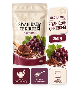 ÇareBurada Öğütülmüş Siyah Üzüm Çekirdeği 250 g