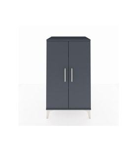 Hyperion Komodin 2 Raflı 2 Kapaklı 60x44x106 Antrasit-Antrasit