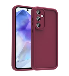 Samsung Galaxy A56 Uyumlu Kılıf Kamera Korumalı Zore Ananas Kapak (Mürdüm)