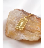 Kişiye Özel 925 Ayar Gümüş Tasarım Oğlak Burcu Kolye (Gold)