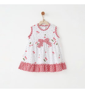Andywawa Ac26688 Cherry Chatty Elbise Ekru