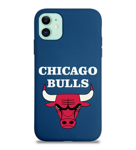 Apple iPhone 11 Uyumlu Lansman Kılıf Chicago Bulls Tasarımlı Altı Kapalı İçi Kadife Kaplı  Kapak (Şeffaf)