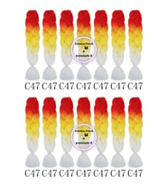 X-Pression Afrika Örgüsü Ve Rasta Için Sentetik Ombreli Saç 100GR-C47