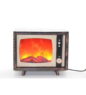 Tv Tasarımlı Ledli Şömine Lamba