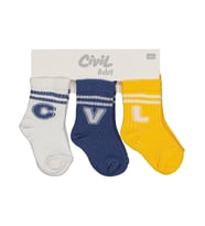 Civil Baby CVL 3'lü 6-18 Ay Bebek Erkek Çorap Set - Standart 12 Ay