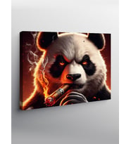 Kanvas Tablo Puro İçen Panda
