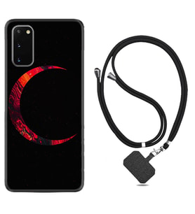 Samsung A02S A03S A10 A12 A13 A21S A22 Kılıf Boyun Askılı Silikon Red Moons 1747