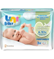 Uni Baby Islak Havlu Hassas Dokunuş 52 Yaprak (3 Lü Pk) 156 Yaprak