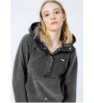 National Geographic Kapüşonlu Standart Kalıp Gri Kadın Sweatshirt