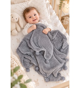 Pabteks Bebek/Çocuk Battaniyesi (Gri)