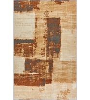 Eliana Home Baskılı, Yıkanabilir Kaymaz Taban Salon Halısı LNA1195 100x150 cm (Kahverengi)