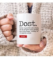 Kişiye Özel Dosta Hediye Kupa Bardak