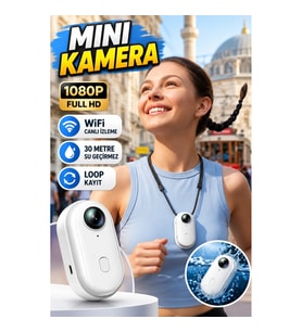 1080P Full HD Mini Spor Kamera – WiFi Canlı İzleme, 30 Metre Su Geçirmez ve Loop Kayıt