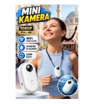 1080P Full HD Mini Spor Kamera – WiFi Canlı İzleme, 30 Metre Su Geçirmez ve Loop Kayıt