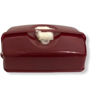 Tupperware Kristalin Dikdörtgen Pasta Servisi Bordo