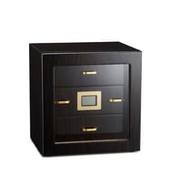PremiumQuality Arica 3 Çekmeceli Kahverengi Sedir Humidor Puro Kutusu