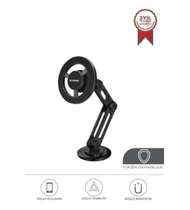 Torima  JX-052 Siyah Çok Amaçlı Manyetik Car Holder Araç İçi Telefon Tutucu