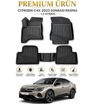 Citroen C4X Hybrid 2023 Sonrası Uyumlu 3D Oto Paspas Premium