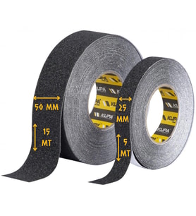 Kupa Kaydırmaz Bant Merdiven Zımpara Bandı - 25 mm X 5 mt (Siyah)