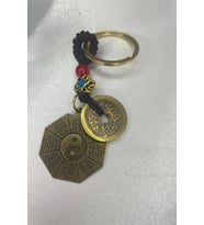 Feng Shui Yin Yan Bereket Şans Mutluluk Ejderha Çin Paralı Feng Sui Pagoda Anahtarlık