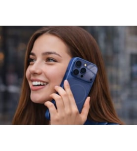 AG Glass İphone 15 Pro Telefon Kılıfı (Mavi)