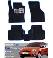 FORD FİESTA (2002-2008) Uyumlu EVA Paspas Tam Set–Araca Özel,Su Geçirmez,Kolay Montaj