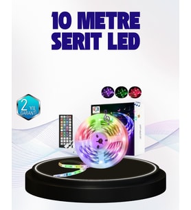 Bluetooth Kontrollü Smart Şerit Led 10M Sese Duyarlı RGB Aydınlatma