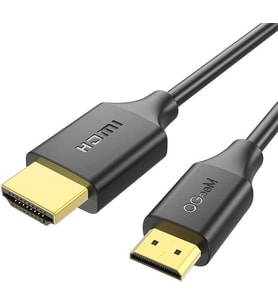 Projektör Televizyon Bilgisayar İçin Bir ucu Micro HDMI Bir Ucu Micro Usb Görüntü Aktarım Kablosu (Siyah)